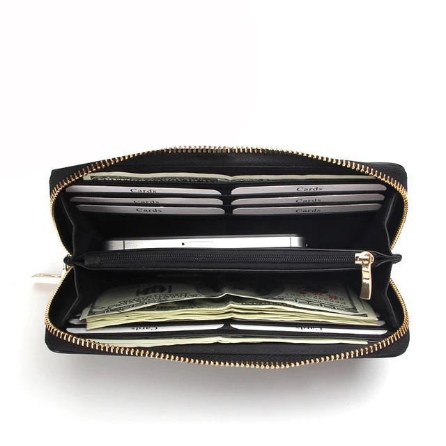 Stylish Women's Red PU Leather Clutch - 1 Pc Formal Accessory