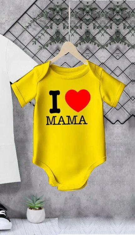 Baby's Jersey Printed Romper Set