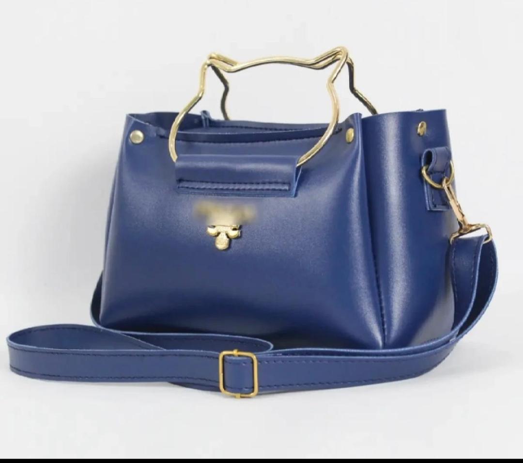 Girl's Synthetic Leather Plain Hand Bag