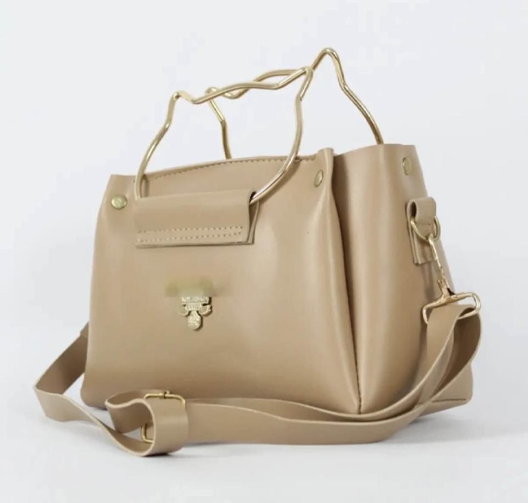 Girl's Synthetic Leather Plain Hand Bag