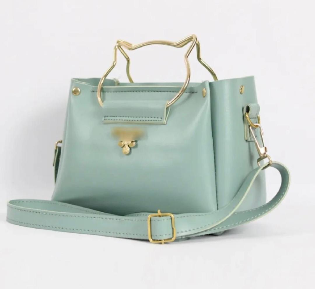 Girl's Synthetic Leather Plain Hand Bag