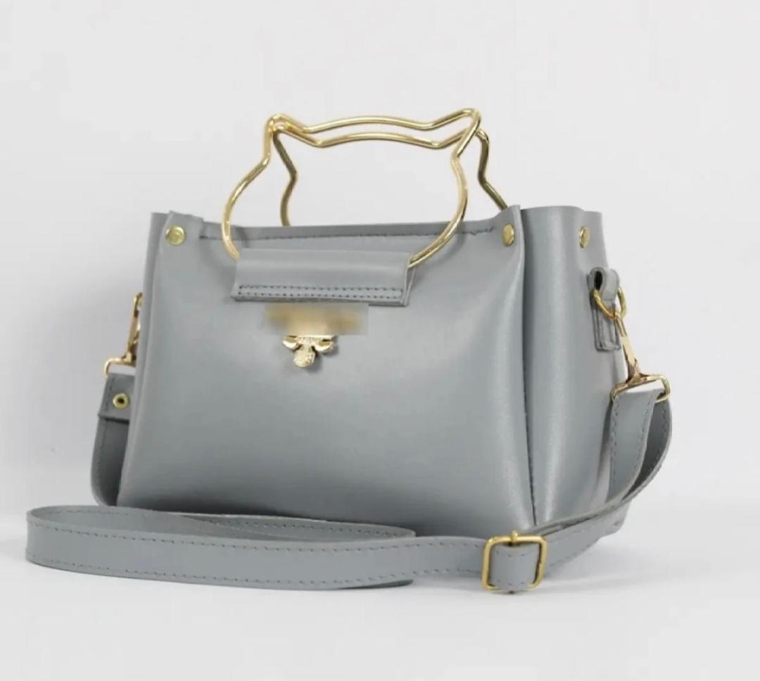 Girl's Synthetic Leather Plain Hand Bag