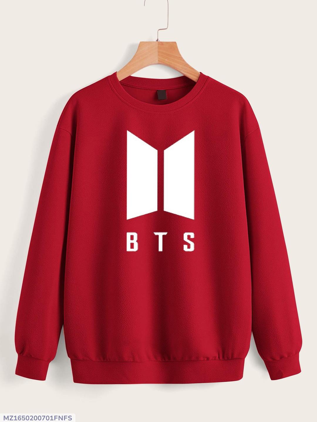 1 Pc Women's Stitched Fleece Printed Sweat Shirt