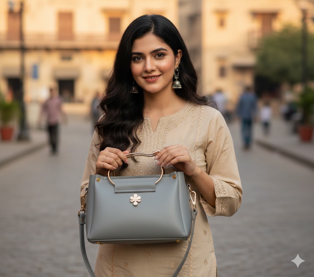 Girl's Synthetic Leather Plain Hand Bag